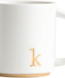 Monogram Ceramic Coffee Mug with Gift Box