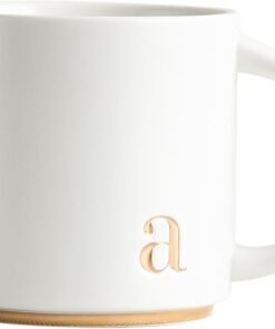 Monogram Ceramic Coffee Mug with Gift Box