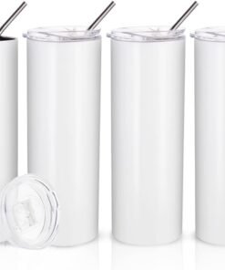 Skinny 20oz Sublimation Tumblers, 4 Pack