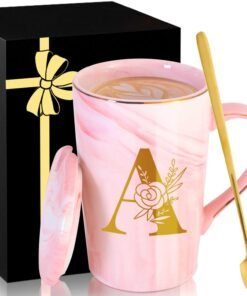 Personalized Ceramic Mug with Lid for Her