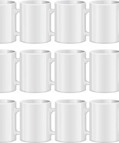 Blank 11 oz Sublimation Mugs, Set of 12