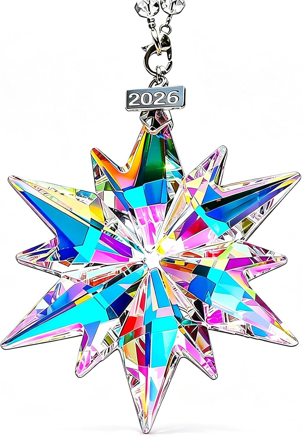 Sparkly Crystal Snowflake Christmas Ornaments