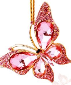 Pink Butterfly Christmas Ornaments for Girls