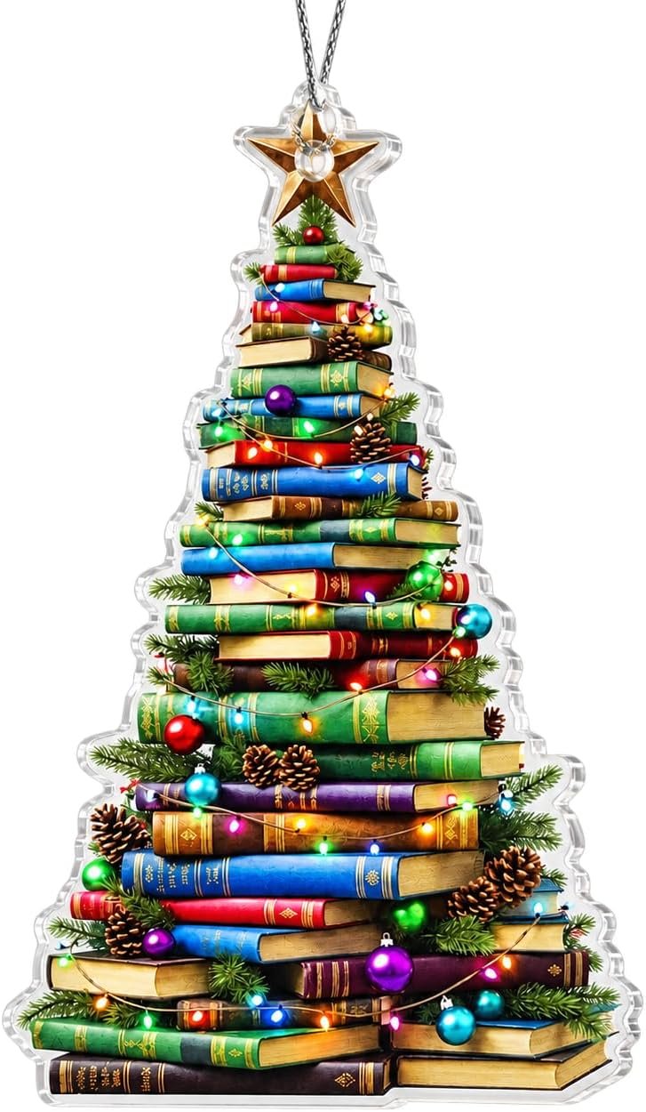 Book Ornaments for Christmas Tree Decor