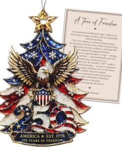 250th Anniversary USA Patriotic Christmas Ornaments