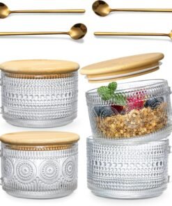 Vintage Coffee Mugs and Oats Containers Set