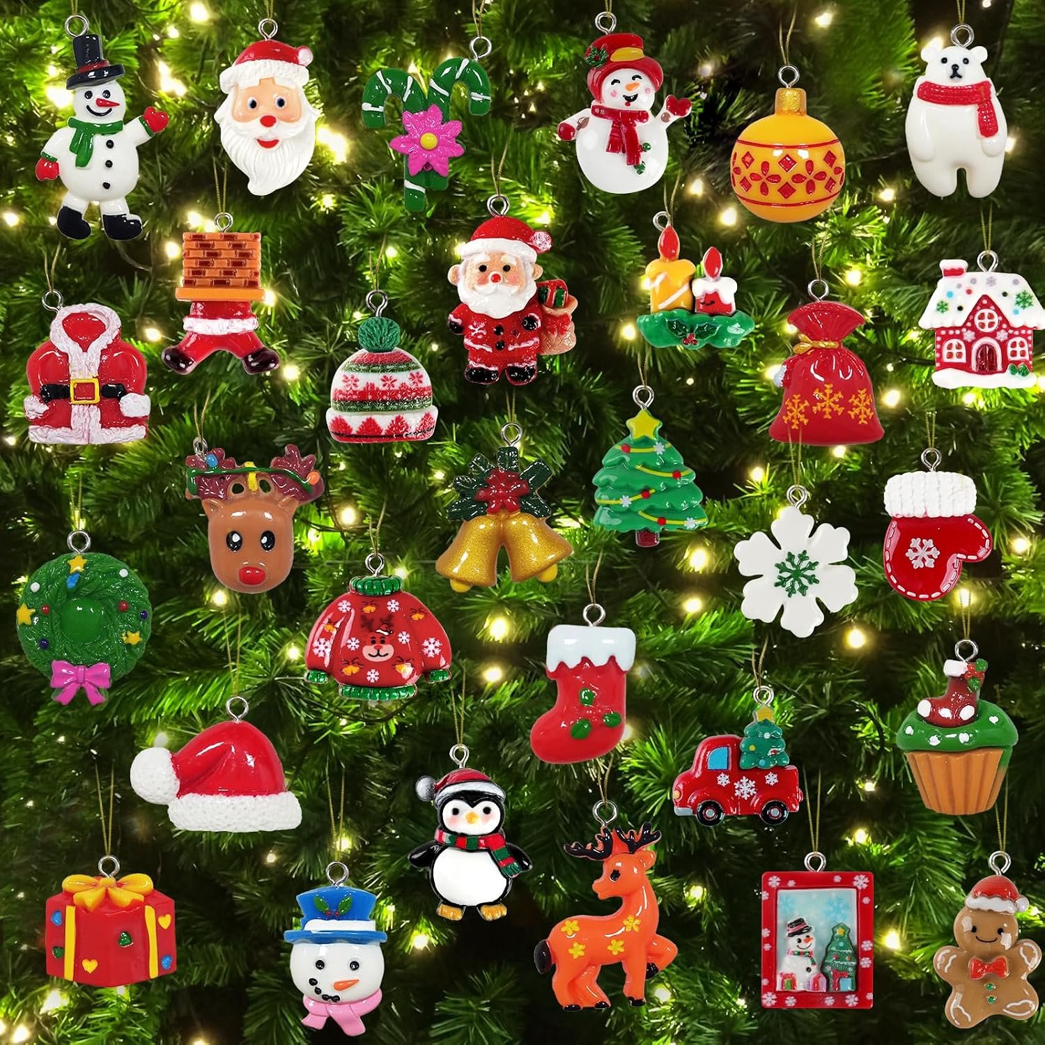 Mini Christmas Ornaments for Tree Decorations