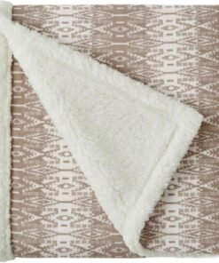 Eddie Bauer Sherpa Reverse Throw Blanket 50x60